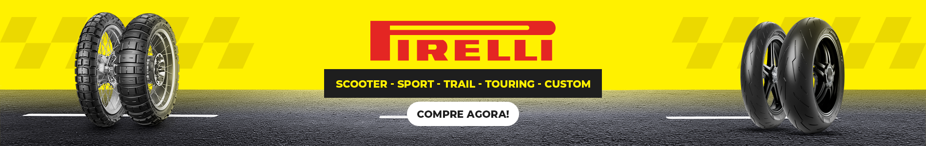 Novidade! Pneus de moto Pirelli